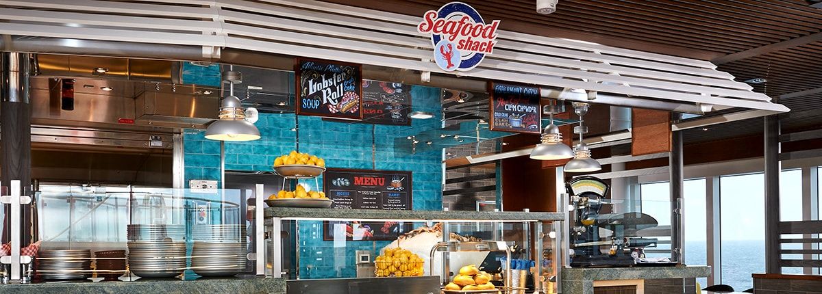 Seafood Corner on the Carnival Legend