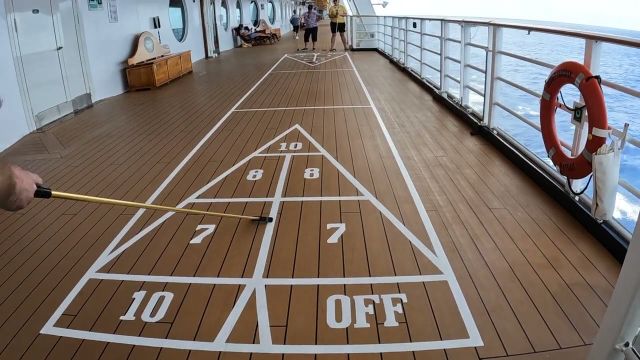Shuffle Board on the Carnival Adventure