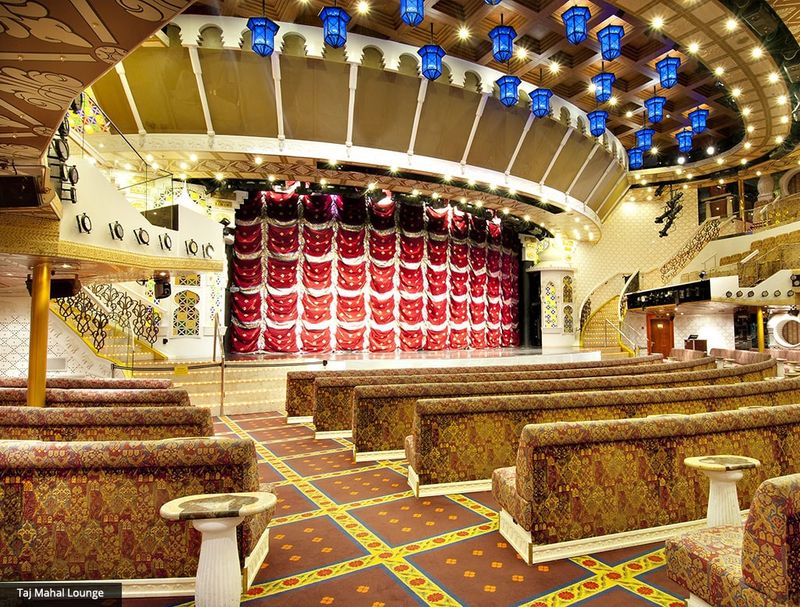 Taj Mahal Main Lounge on the Carnival Pride