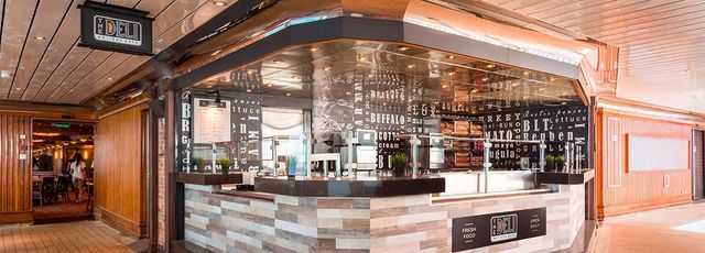 The Carnival Deli on the Carnival Vista