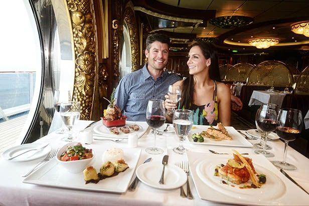 The Posh Restaurant on the Carnival Freedom