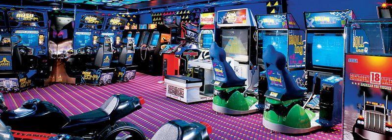 The Warehouse Video Arcade on the Carnival Breeze
