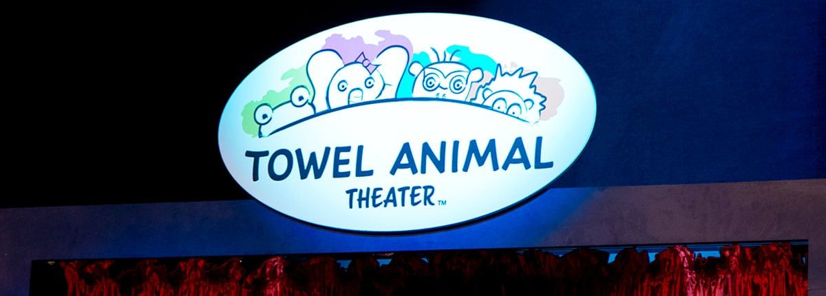 Towel Animal Theater on the Carnival Pride