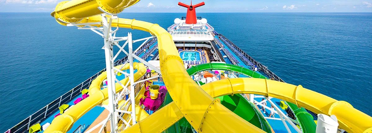 Twister Waterslide on the Carnival Glory