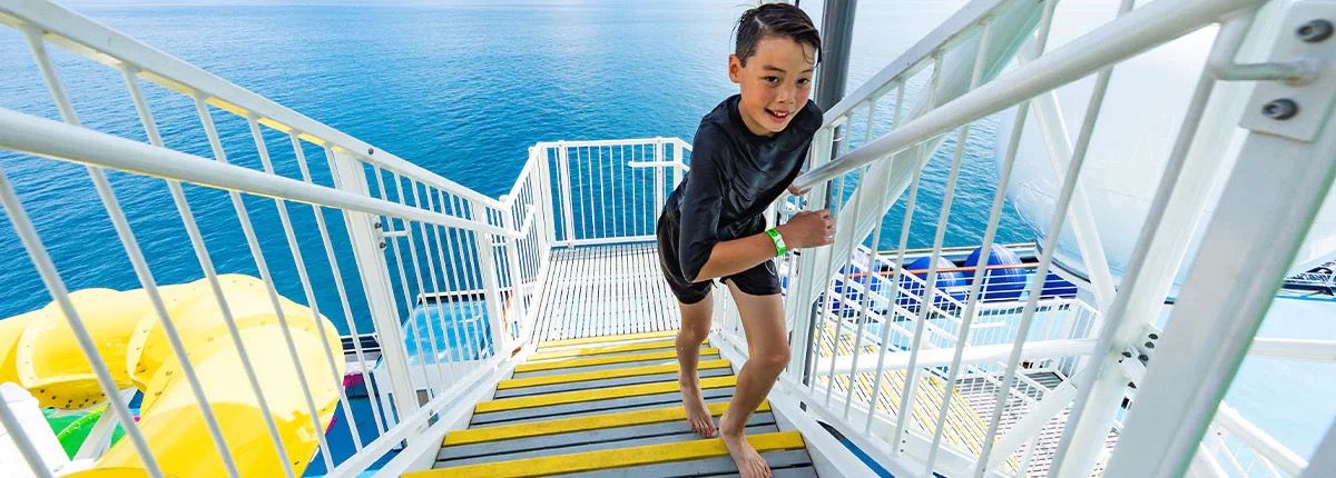 Twister Waterslide on the Carnival Glory