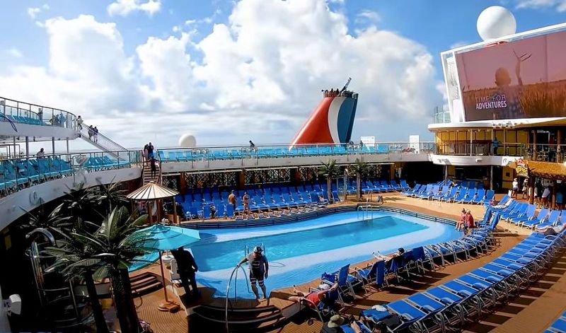 Venus Main Pool on the Carnival Pride