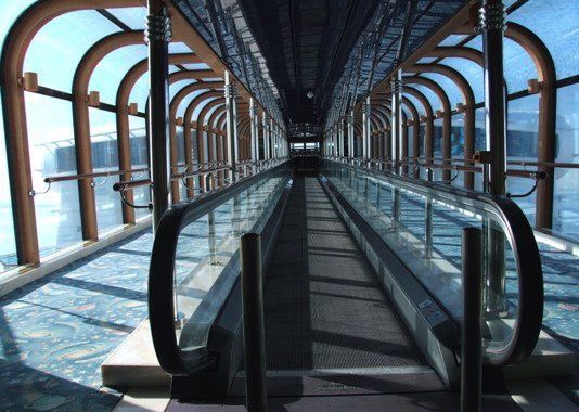 Walkway on the Carnival Encounter