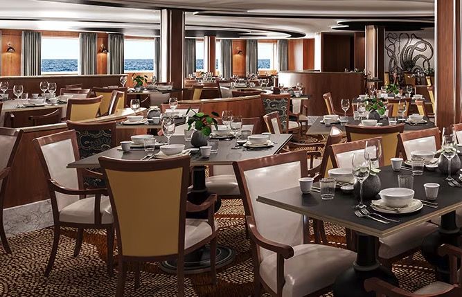 Waterfront Restaurant on the Carnival Adventure