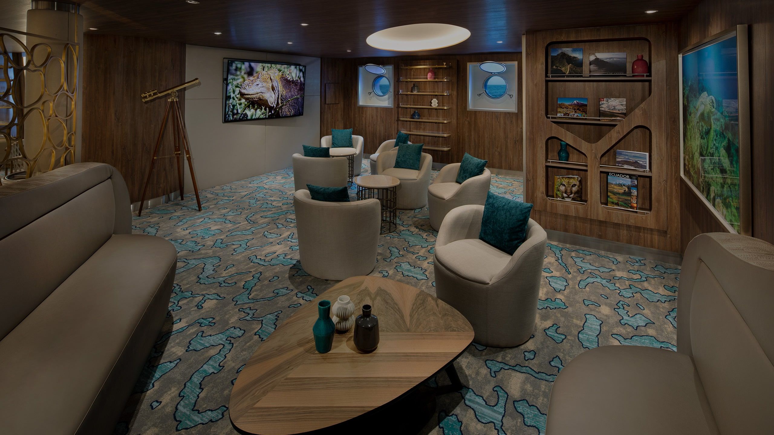 Naturalist Lounge on the Celebrity Flora