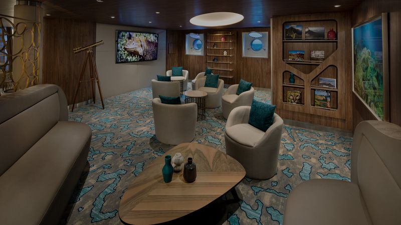 Naturalist Lounge on the Celebrity Flora