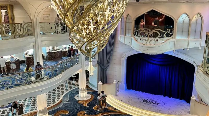 Grand Hall on the Disney Treasure
