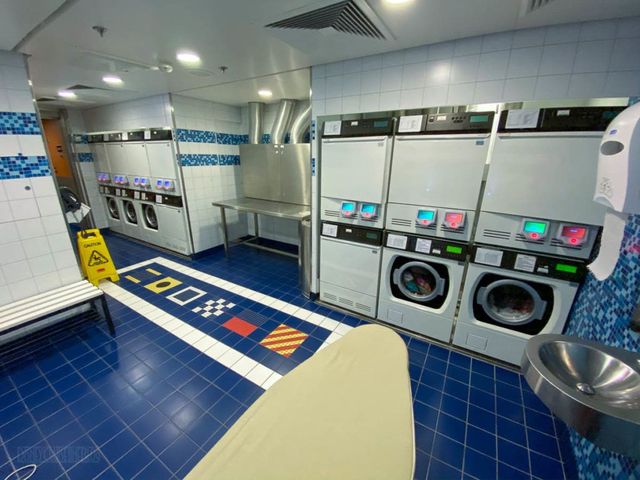 Laundry on the Disney Treasure