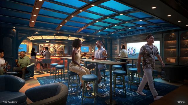 Periscope Pub on the Disney Treasure
