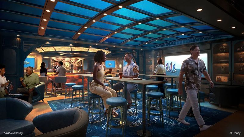 Periscope Pub on the Disney Treasure