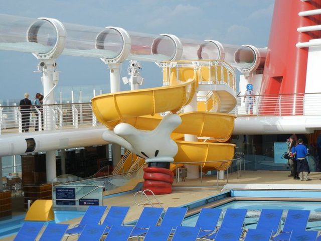 Slide A Saurus Rex on the Disney Wish