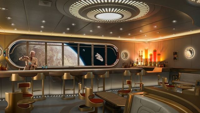 Star Wars Hyperspace Lounge on the Disney Wish