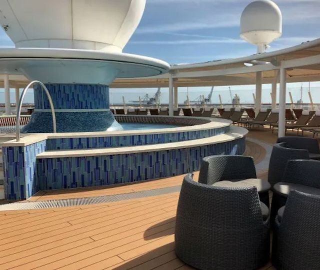 Sun Deck Adults Only - Disney Treasure Disney Cruise Line
