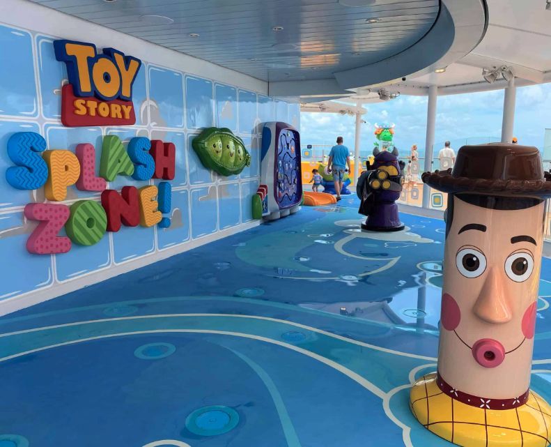 Toy Story Splash Zone on the Disney Wish