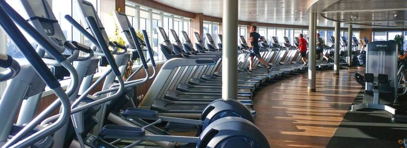 Fitness Center on the MS Volendam