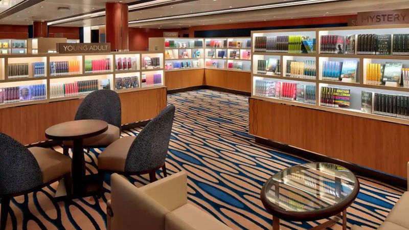 Library on the MS Westerdam