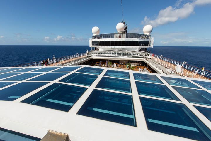 Sliding Dome Cover on the MS Volendam