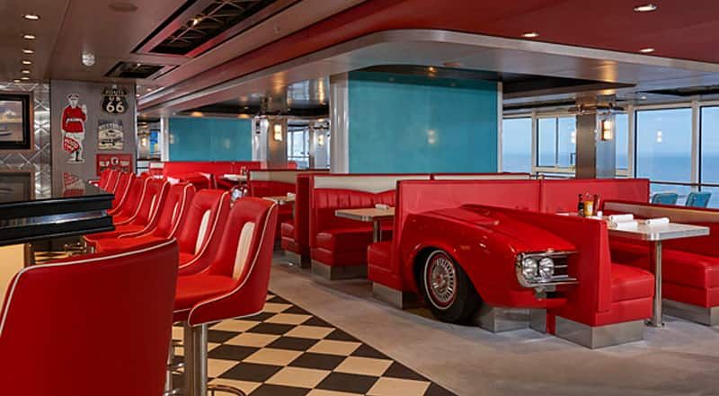 American Diner on the Norwegian Bliss
