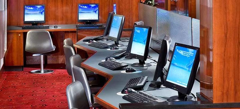 Art Gallery and Internet Cafe on the Norwegian Pearl