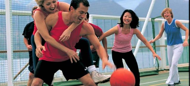 Basketball/Volleyball Court on the Norwegian Star