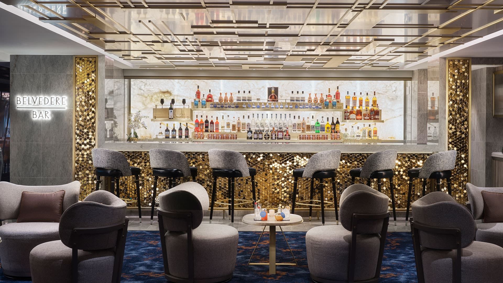 Belvedere Bar on the Norwegian Luna