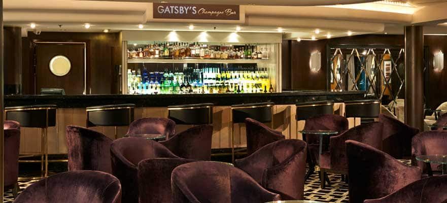 Gatsby's Champagne Bar on the Norwegian Star