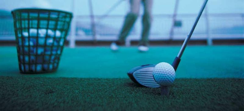 Golf Driving Net on the Norwegian Pearl
