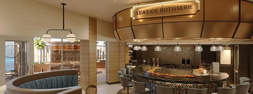 Indulge Food Hall on the Norwegian Luna