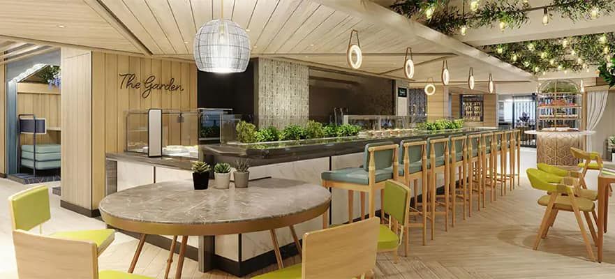 Indulge Food Hall on the Norwegian Luna