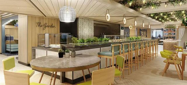 Indulge Food Hall on the Norwegian Luna