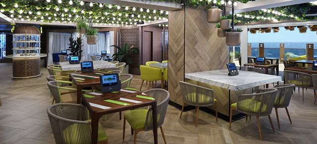 Indulge Food Hall on the Norwegian Luna