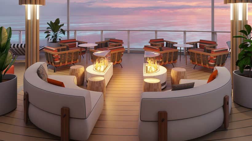 Indulge Outdoor Lounge on the Norwegian Prima