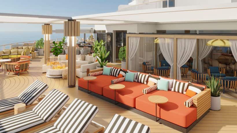 Indulge Outdoor Lounge on the Norwegian Prima