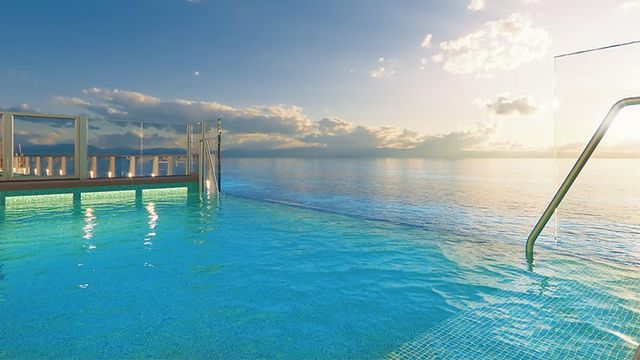 Infinity Beach on the Norwegian Aqua