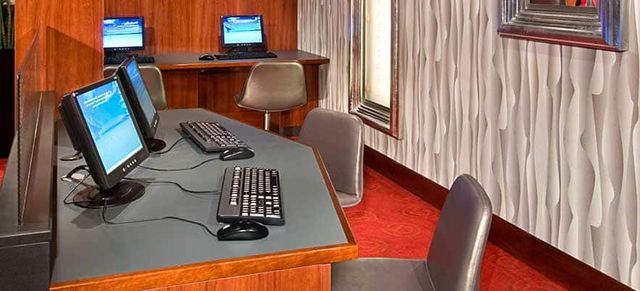 Internet Cafe on the Norwegian Getaway