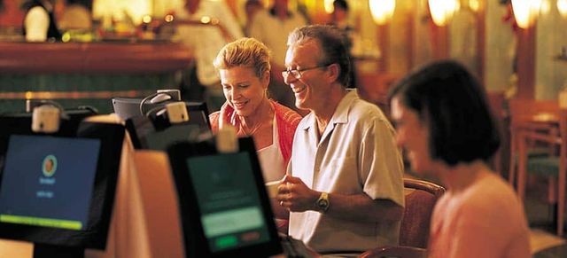 Internet Cafe on the Norwegian Getaway