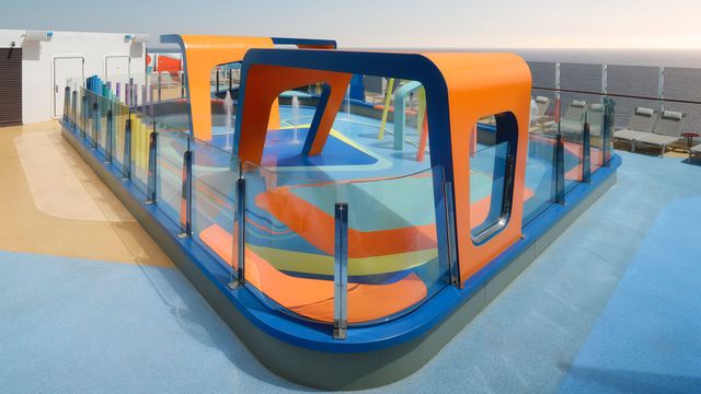 Kids' Aqua Park on the Norwegian Getaway