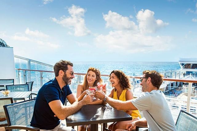 Open Air Garden Bar on the Norwegian Getaway