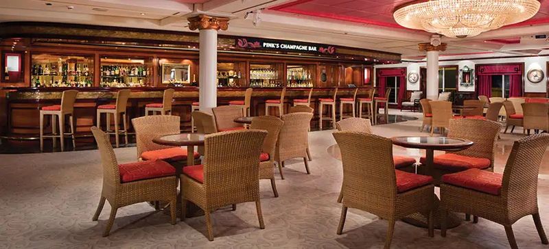 Pink's Champagne Bar on the Pride of America