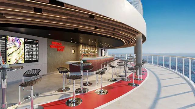 Prima Speedway Bar on the Norwegian Prima
