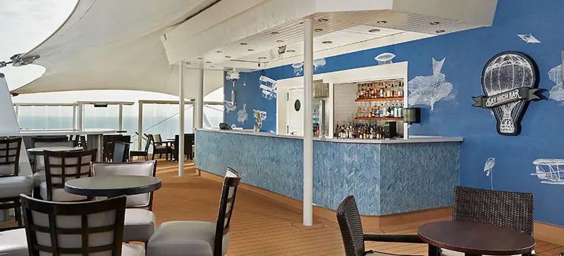 Sky High Bar on the Norwegian Star