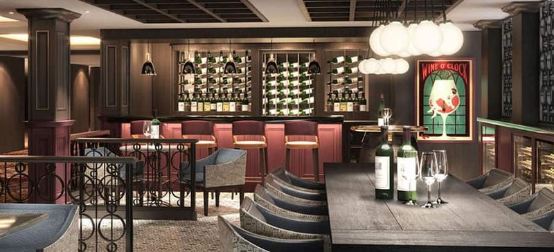 The Cellars Wine Bar on the Norwegian Encore