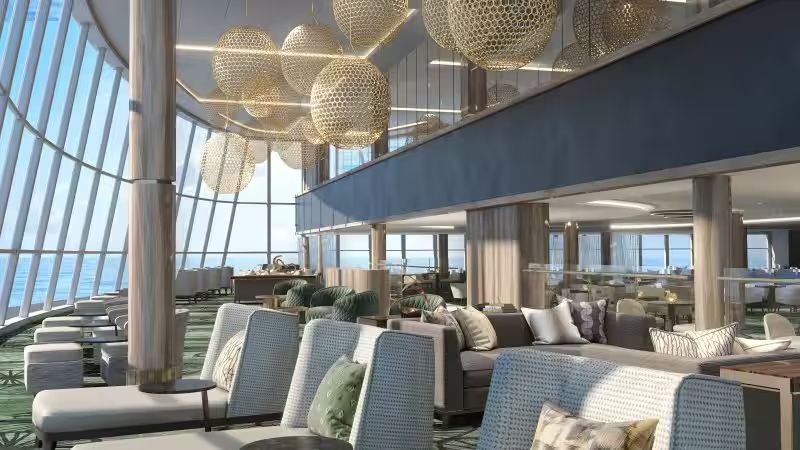 Observation Lounge Bar on the Norwegian Prima