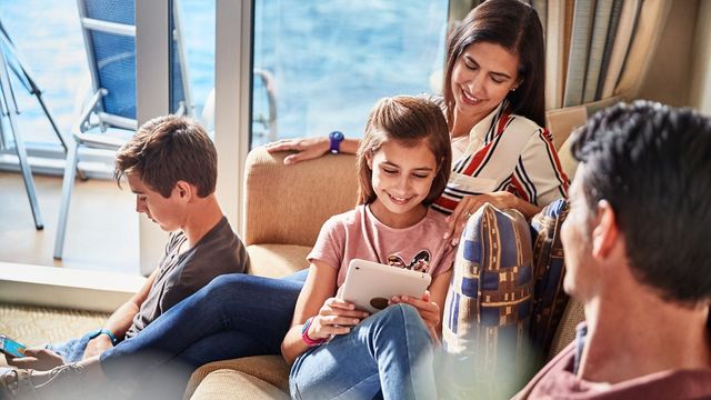 Family Space on the Star Princess