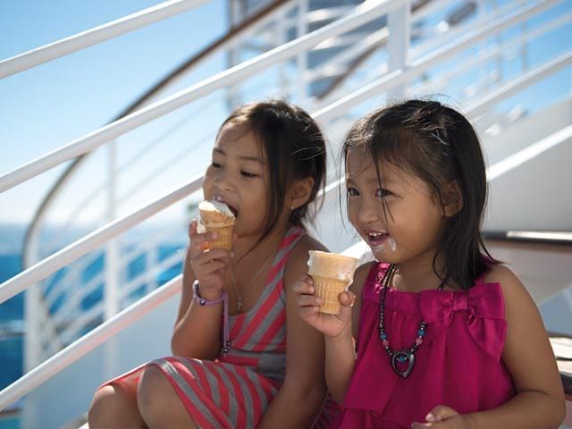 Ice Cream Bar on the Coral Princess