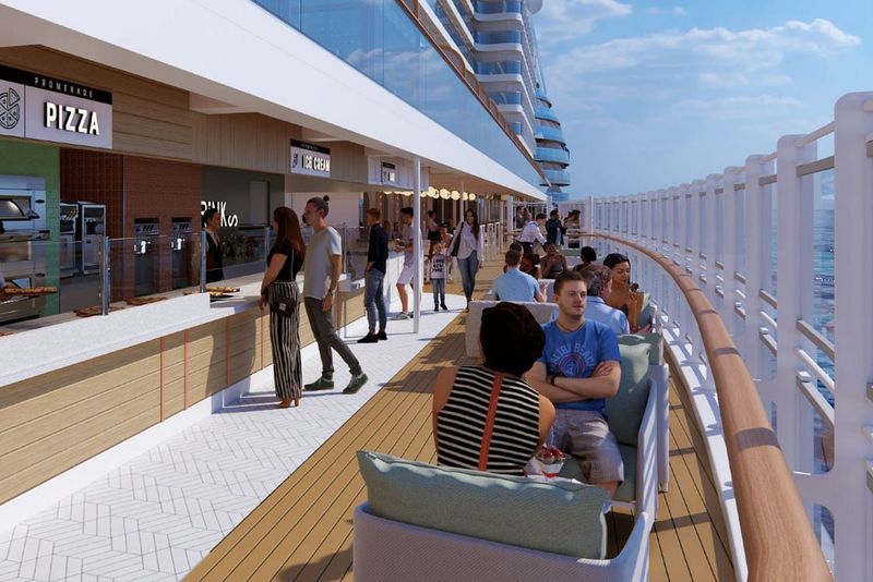 Promenade Deck on the Sapphire Princess